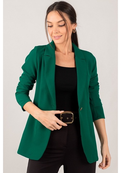 Armonika Kadın Zümrüt Tek Düğmeli Ceket Arm-20k001020