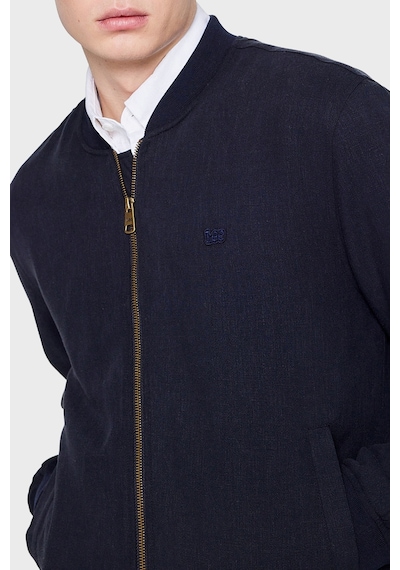 Lee Regular Fit Kolej Yaka Keten Bomber Ceket Erkek Ceket L2610125 410 Lacivert