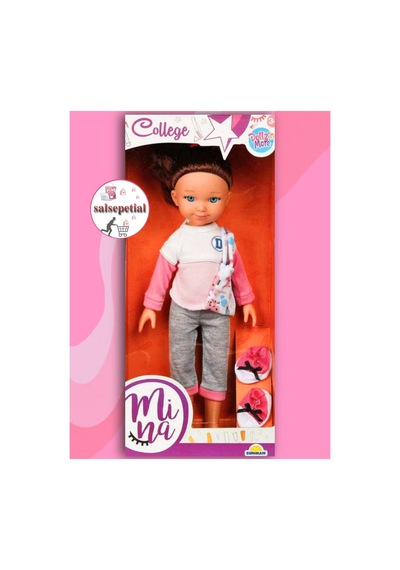 Büyük Boy Et Bebek 35cm Mina Kolej Bebek Gerçekçi Aksesuarlı Model Bebek 35cm