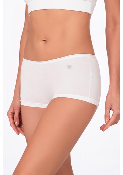 Kadın Modal Boxer Şort Ekru Kompedan K23920-ekru Ekru