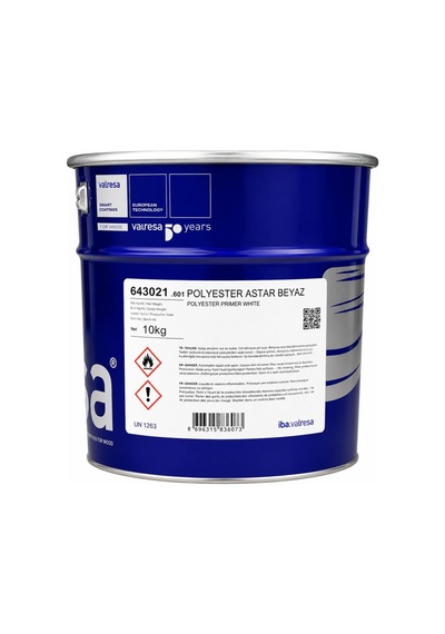 Valresa Polyester Astar Beyaz 10 Kg+0.2 Kg+0.2 Kg Diğer