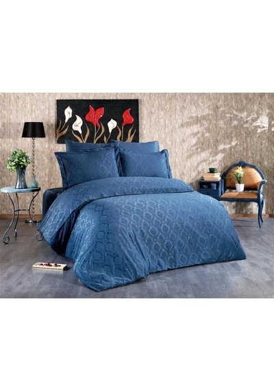Monaco Bambu Jakar Kumaş Indigo Ikili Oksford 60x80cm Yastık Kılıfı-1324 Çok Renkli