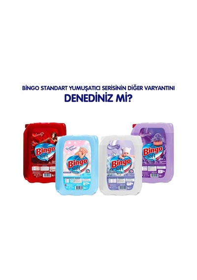 Bingo Soft Çamaşır Yumuşatıcısı Gülpembe 4 x 5 L