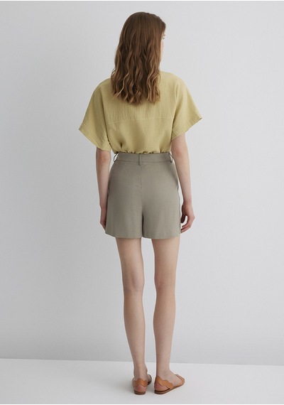 Mavi - Lux Touch Tencel Tm Gri Lyocell Şort 1410163-70352 Gri