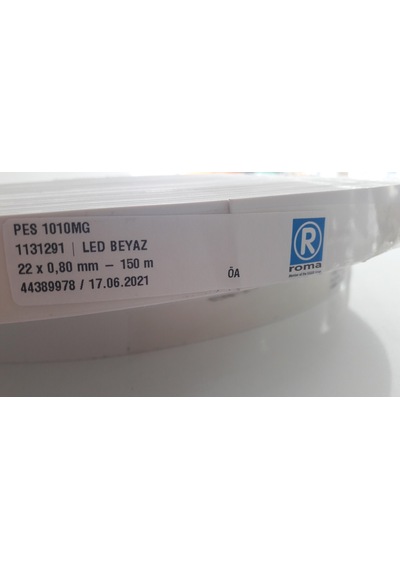 Roma Led Beyaz Pvc Kenarbant 0,80X22M(150M)