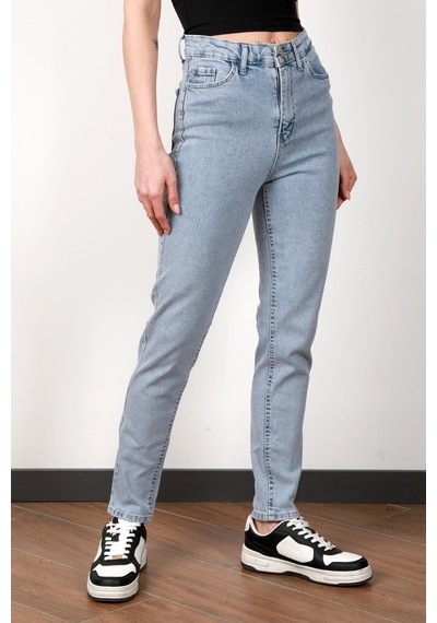 Giysa Kadın Yüksek Bel Lyc Skinny Jean Açık Mavi