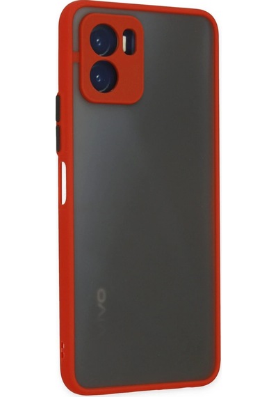 Ilkeshop Newface Vivo Y15s Kılıf Montreal Silikon Kapak - Kırmızı
