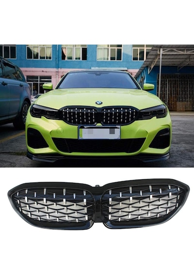 Bmw G20 Ön Panjur Böbrek Diamond Piano Black