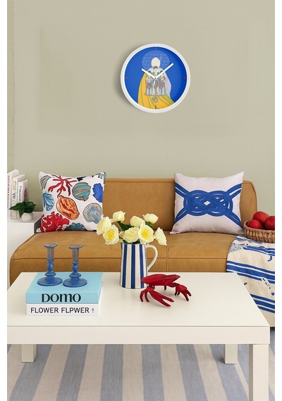 Buda Nın Işığı Modern Duvar Saati - 25cm - Önü Camlı Beyaz Kasa - Sessiz Mekanizma-jh0487 Beyaz