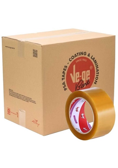 Vege Koli Bantı Leopar 45 Mm X 100 Metre Şeffaf Koli Bandı 1 Koli 48 Adet