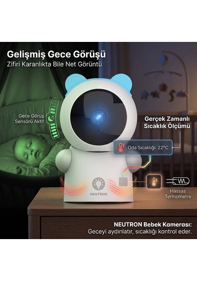 Neutron Ntl-bc-05m Mavi Bebek Kamerası