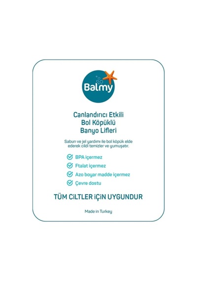 4 Adet Balmy Ponpon Banyo Lifi Large Çok Renkli