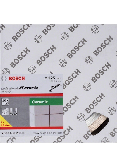 Bosch 9+1 Standard For Ceramic 125mm Elmas Kesici Disk - 2608603232