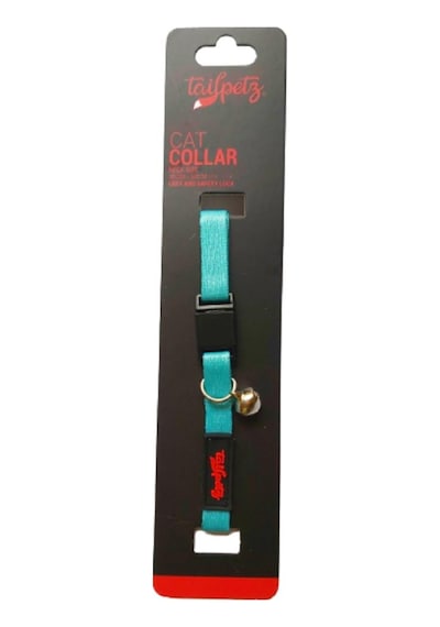 Tailpetz Cat Color Easy & Safety Lock Ocean Ayarlanır Kedi Boyun