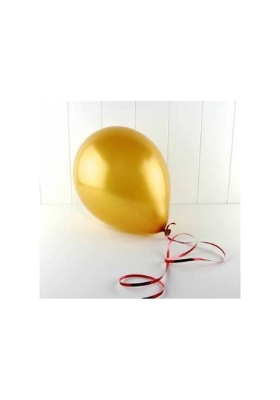 50 Adet Metalik Sedefli Altın Sarısı Gold Rengi Dore Balon