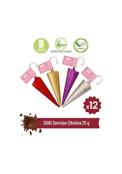 Milat Sütlü Şemsiye Çikolata 12 25 G