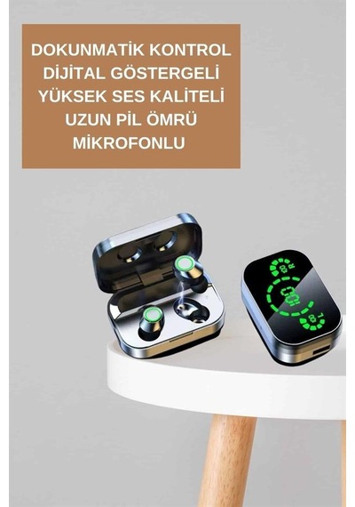 Dokunmatik Akıllı Saat Yeni Nesil Kulaklık Kampanyası Bluetooth Bağlantılı Anc Özelliği