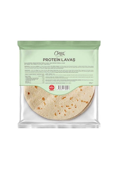 Clean Powders Yüksek Proteinli Tortilla Lavaşı 6'lı 420 Gr - 3 Adet - Aromasız