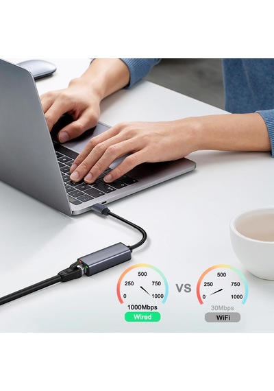 Mt76 Mac Windows Uyumlu Type-c To 1000mbps Rj45 Ethernet Çevirici