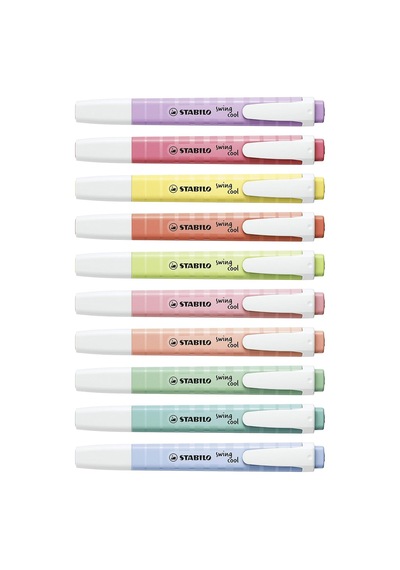 Swing Cool Pastel Fosforlu Kalem, 8'li Paket, 8 Farklı Renkte Genel