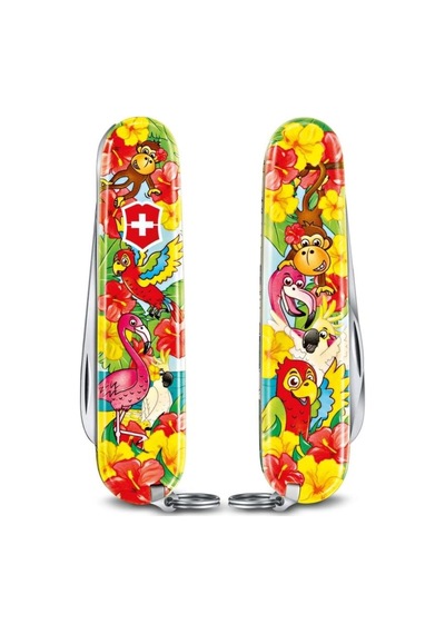 ​Victorinox 0.2373.E3 My First Victorinox Papağan Desenli Kamp Çakı Ve Çok Renkli