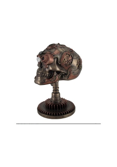 Veronese Design Bronz/bakır Hazır Steampunk Kafatası Heykeli