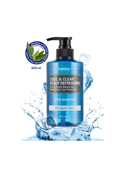 Canlandıcı Ve Ferahlatıcı Saç Bakım Şampuanı Kundal Cool & Clear Scalp Refreshing 500ml Aqua Mint