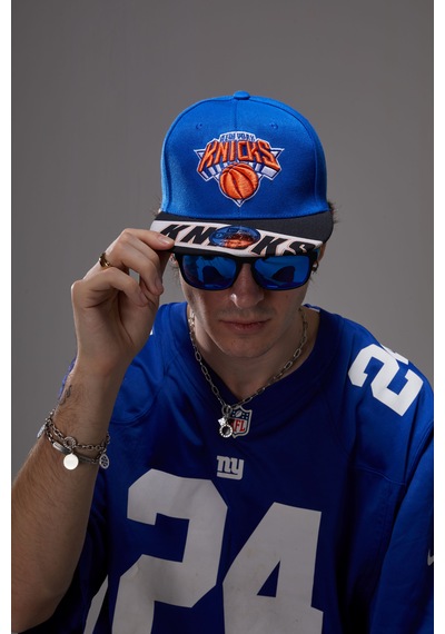 Berellini Knicks Hip-hop Şapka Özel Kolleksiyon Mavi - Siyah