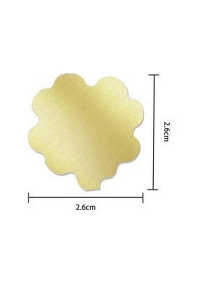 Boş Mum Mühür Pirinç Damga Başlığı Yonca Yaprağı Şeklinde 26x26mm