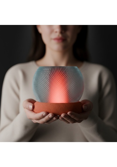 Modern Dokulu Küre Masa Lambası - Şık Ve Dekoratif Gece Lambası