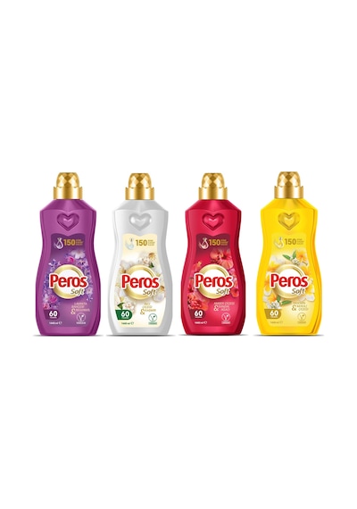 Peros Soft 1440 Ml Konsantre Yumşatıcı 4 Lü Karma Paket 4'lü Set