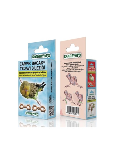 Kanaryapo Muhabbet Kuşu için Çarpık Bacak  Bileziği