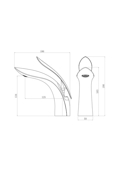 Fause Lavabo Bataryası Leaf Siyah Klb103-B