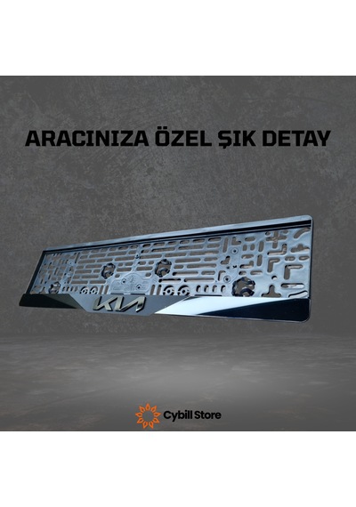 Kia Logolu Mat Ortalı Parlak Pleksi Plakalık 2 Li Set Tüm Araçlarla Uyumlu 1 Takım 2 Adet 1 Takım 2 Adet