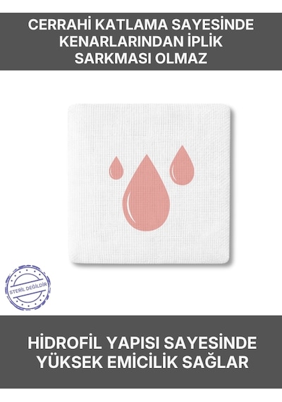 Ağaoğlu Spanç Gazlı Bez 7,5x7,5cm 16 Katlı 500 Adet