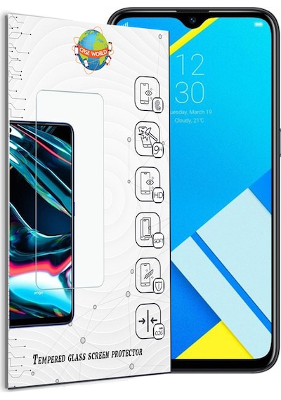 Realme C2 2020 ile Uyumlu Temperli Ekran Koruyucu Kırılmaz Cam