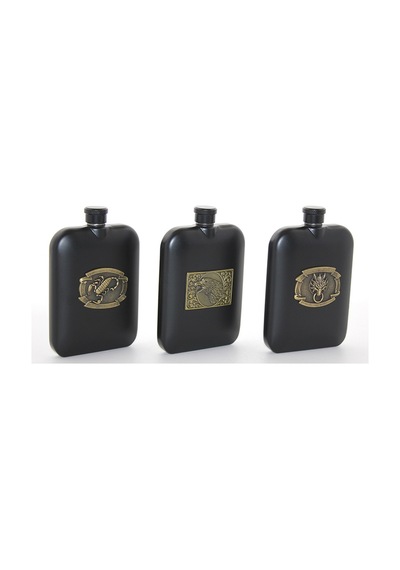 Paslanmaz Çelik Kabartmalı Tekli 6 Oz Matara Alk2666 Diğer