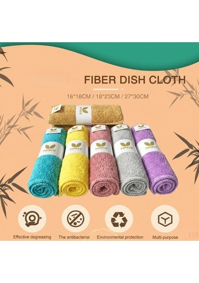Mikrofiber Temizlik Bezi Seti, Çok Amaçlı, Yüksek Emici, Mutfak Ve Banyo İçin, 8'li Paket Belirtilmemiş