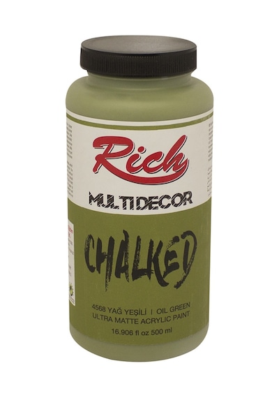 Rich Multi Decor Chalked Akrilik Boya 4568 Yağ Yeşili 500 Cc