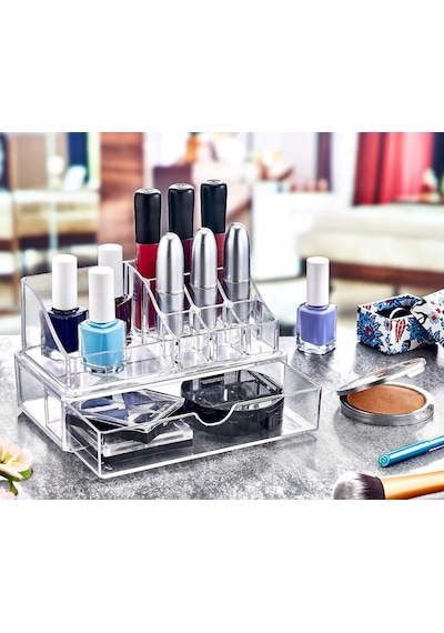 Akay Plastik Bee Home Çekmeceli Makyaj Ve Makyaj Pamukluğu Organizer Seti Belirtilmemiş