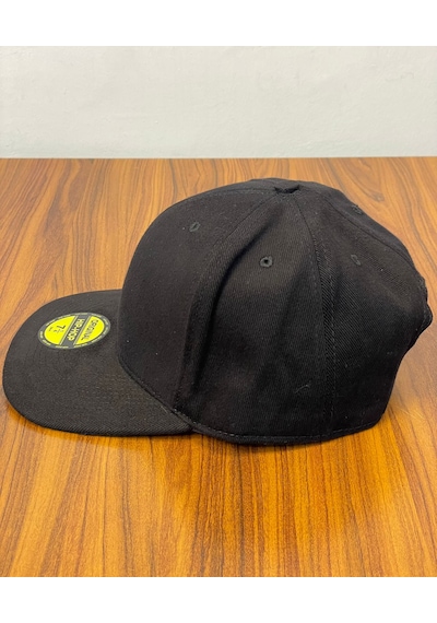 Hamze Hip Hop Snapback Rapper Basic Gabardin Cap Şapka Siyah