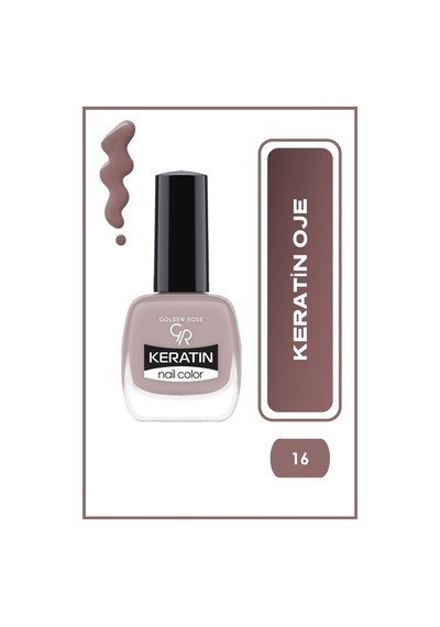 Golden Rose Keratin Nail Color Oje No:16