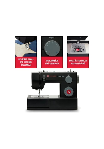 Singer HD4432-1 Heavy Dikiş Makinası Siyah