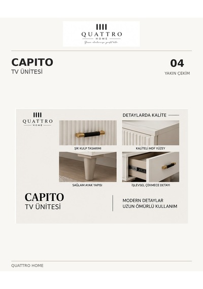 Capıto Tv Ünitesi Beyaz