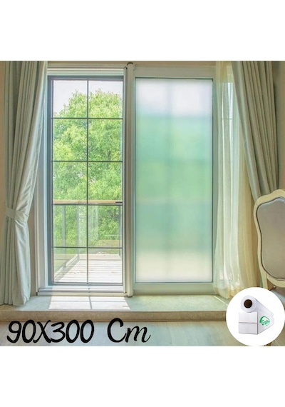 90 Cm X 3 Metre Cam Kumlama, Ofis, Duşakabin Ve Balkon Camı Buzlu Kaplama Folyosu