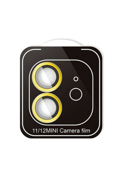 Apple Uyumlu iPhone 11 Zore Cl-11 Safir Parmak İzi Bırakmayan Anti-reflective Kamera Lens Koruyucu Gold