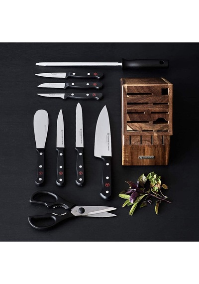 Wüsthof Gourmet 10 Parçalı Akasya Bıçak Bloğu Seti Takımlar Çok Renkli