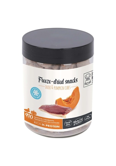 M-pets Freeze Dried Kurutulmuş %100 Ördek Ve Balkabağı Küpleri Kö