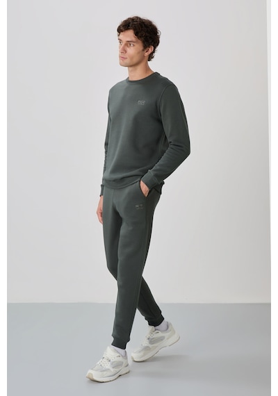 Tommy Life Andy Haki Şardonlu Erkek Eşofman Takım - 85190 Haki