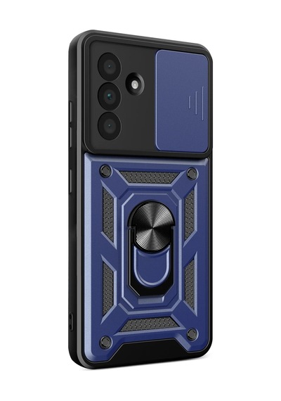 Samsung Galaxy A37 5g Pars Lens Yüzüklü Silikon - Lacivert 0.2M-Çok Renkli